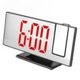 thumbnail image 3 of Projection Numérique Réveil, LED Projection Miroir Numérique Horloge USB Charge Automatique Gradation Chevet HD Calendrier de Bureau Snooze Réveil, 3 of 8