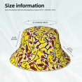 thumbnail image 3 of Fotbe Chicken Cartoon Sombrero Tipo Pescador con Estampado – Sombrero de Sol de Algodón de Moda para Playa, Golf, Pesca, 3 of 6