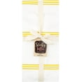 thumbnail image 4 of Sticky Toffee Kitchen Towels Dish Towels 100% Cotton, Set of 4, Yellow and White Hand Towels, Tea Towels, Reusable Absorbent Cleaning Cloths, 28 in x 16 in, 4 of 7