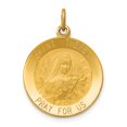thumbnail image 1 of 14k Saint Theresa Medal Charm in 14k Yellow Gold, 1 of 3