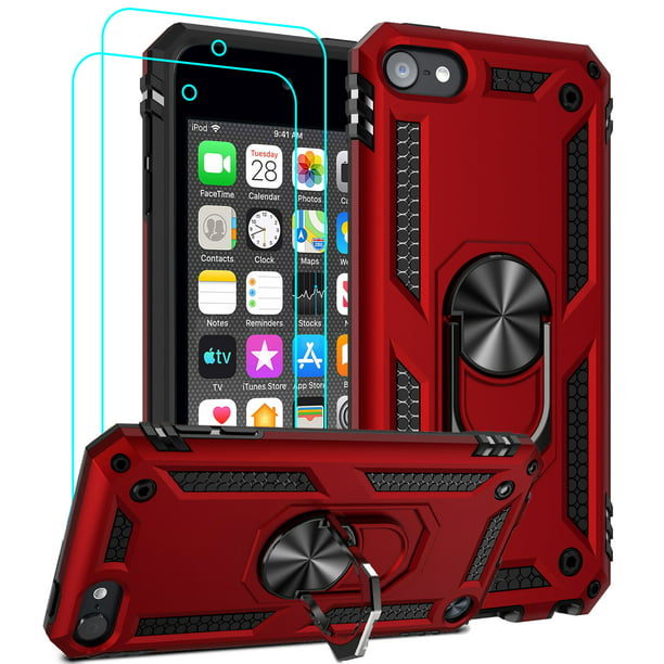 Goodwill Speeltoestellen diepte ULAK iPod Touch 7 Case for Kids, iPod Touch 6 Case, iPod Touch 5 Cases,  Shockproof Heavy Duty Kickstand Cover for Apple iPod Touch 7th/6th/5th  Generation, Red - Walmart.com