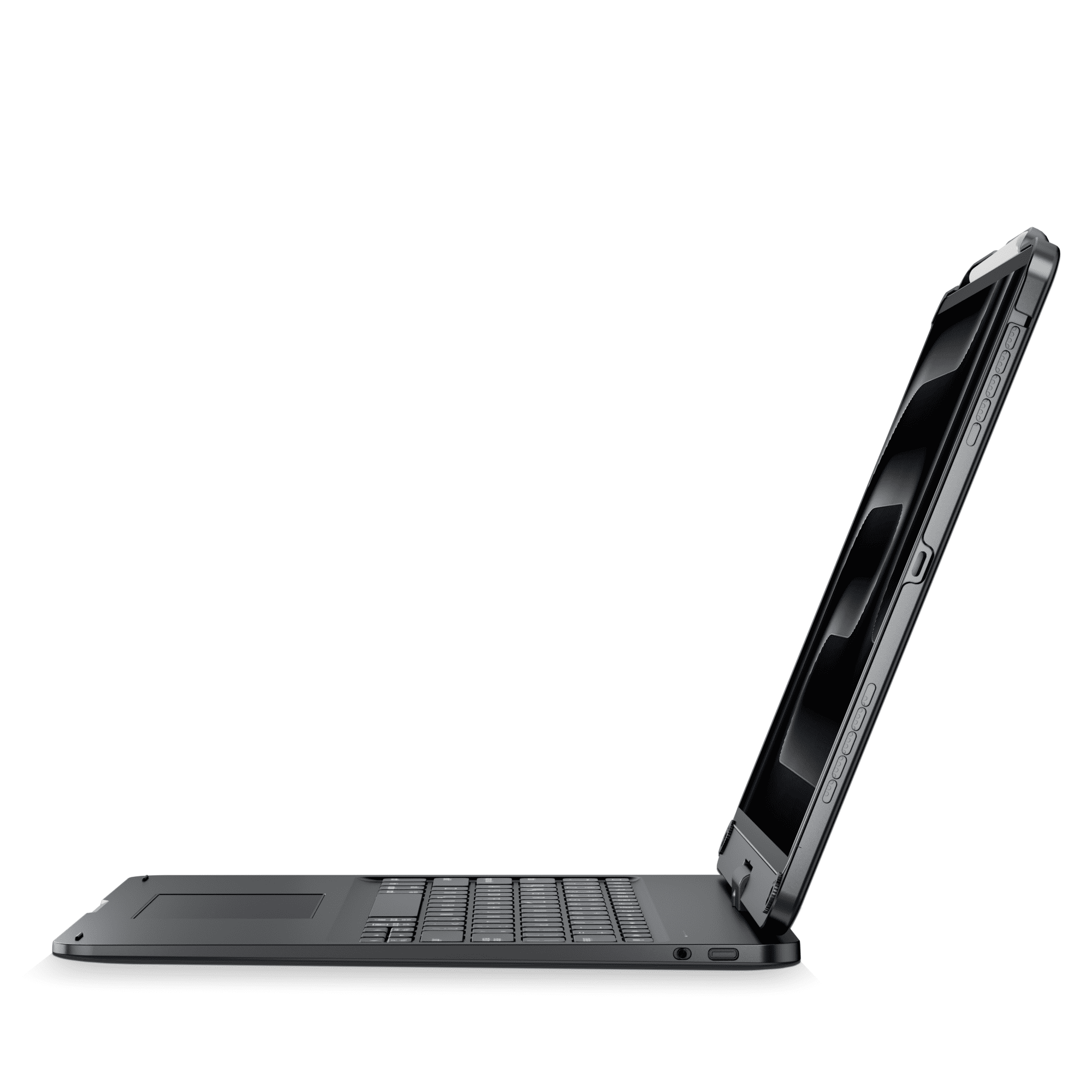 Pekarejue Wireless Keyboard Case for iPad Air 13 inch M4 M3 M2 & iPro 12.9-inch 6th 5th 4th 3rd Generation: Smart Trackpad RGB Backlit, 360 Degree Rotating Protective Cover and Pencil Holder Black