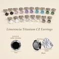 thumbnail image 6 of Limerencia Flat Back Earrings Stud F136 Titanium Tragus Piercing Jewelry Hypoallergenic for Women Men, 6 of 8