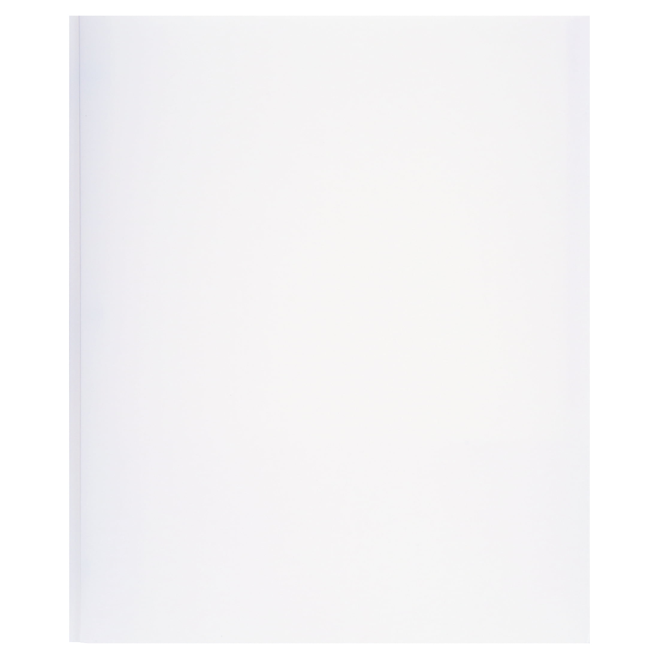 White Paper 2 Pocket Folders with Prongs, 50 Pack, by Better Office Products, Matte Texture, Letter Size Paper Folders, 50 Pack, with 3 Metal Prong Fastener Clips, White