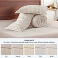 thumbnail image 5 of U by Bedsure Tufted Boho Comforter Set Full, Beige, 3 Pieces Farmhouse Shabby Chic Embroidery Bedding Set, Soft Jacquard Comforter for All Seasons, 5 of 9