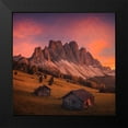 thumbnail image 2 of Penta, Federico 15x15 Black Modern Framed Museum Art Print Titled - Cabins In The Dolomites, 2 of 5