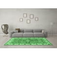 thumbnail image 3 of Ahgly Company Indoor Square Oriental Emerald Green Traditional Area Rugs, 7' Square, 3 of 4
