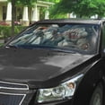 thumbnail image 2 of 3D Zombie Inspired Windshield Sunshade Universal Fit Cars Suv Truck, 2 of 6