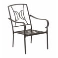 thumbnail image 6 of Outdoor Patio Garden Furniture Augusta 5-Piece Dining Set with 4 Cushioned Chairs, 1 Square Dining Table - Red, 6 of 8