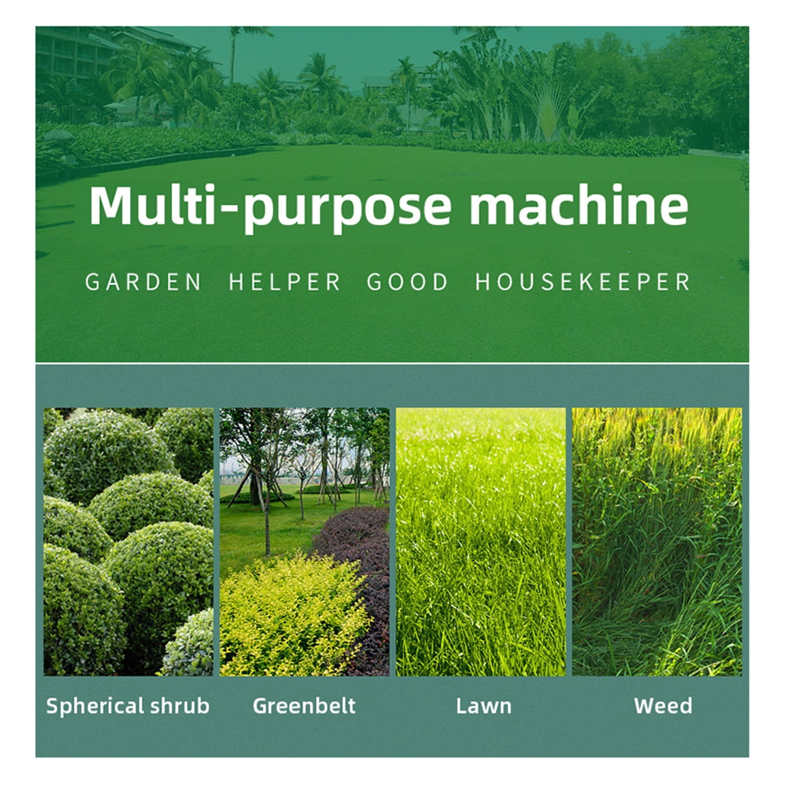 2 In 1 Cordless Electric Hedge Trimmer 36V Household Lawn Mower Battery Rechargeable Pruning Shear Mower Garden Tools