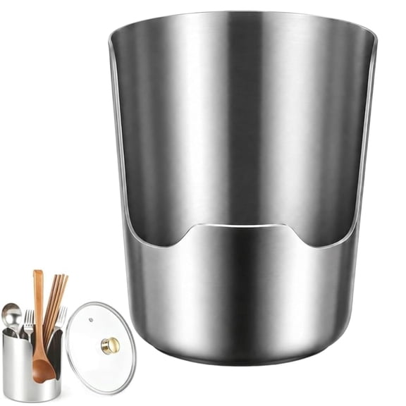 2 In1 Multi-functional Kitchen Utensil Holder, Space-Saving Vertical Stand for Spatulas,Tongs,Ladles, Countertop Organizer,Thickened Storage Stand