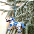 thumbnail image 4 of Coollooc 2026 Year of The Horse Chinese New Year Ornaments, 4.7Inch Cute House Plush Mascot Figurine Home Decor Gifts Indoor Outdoor Hanging Ornament for Car, Bag, Holiday(A), 4 of 5