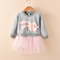 thumbnail image 1 of LSLJS Robe en Tulle Patchwork Princesse Lapin pour Bébé Fille, Robe Plissée, 1 of 5