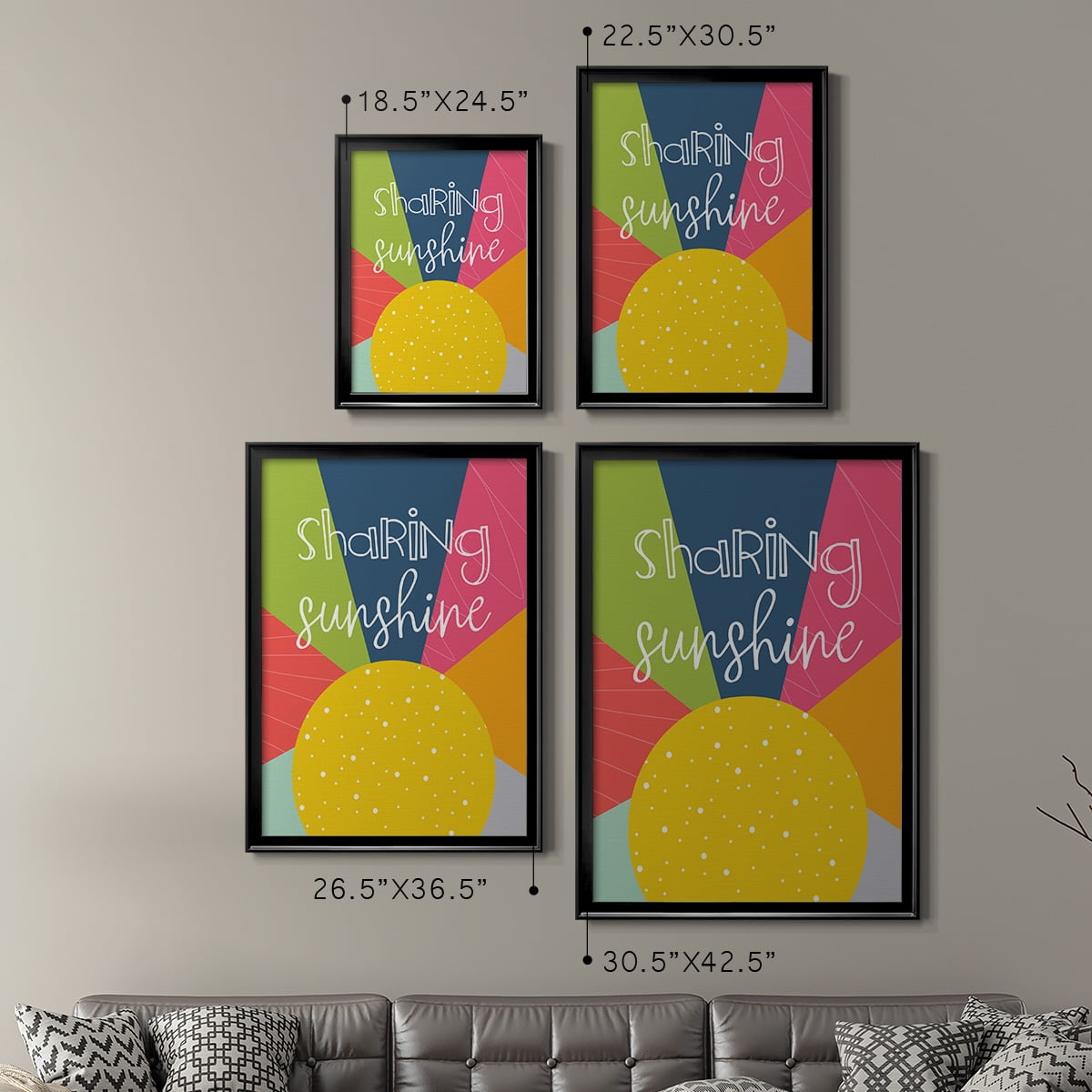 Sharing Sunshine Premium Framed Print - Ready to Hang