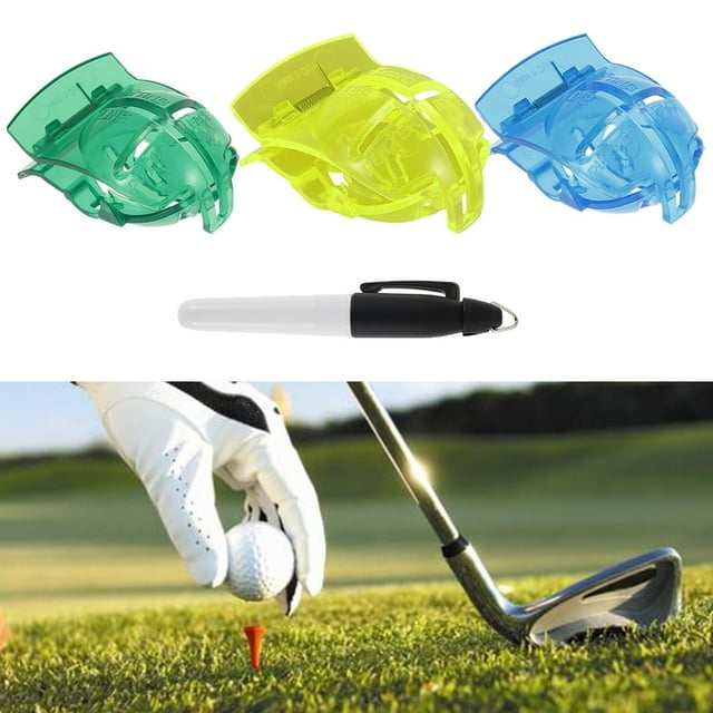 Triple Track Golf Ball Line Marker Liner Ball Marking Tool Alignment Putting Tool
