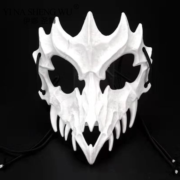 Máscara de Cosplay de Anime con cara de Calavera, juego de terror Y2k, accesorios para adultos y niños, nuevos accesorios, disfraz, apto para fiesta, regalos de Halloween Qiuyongming unisex