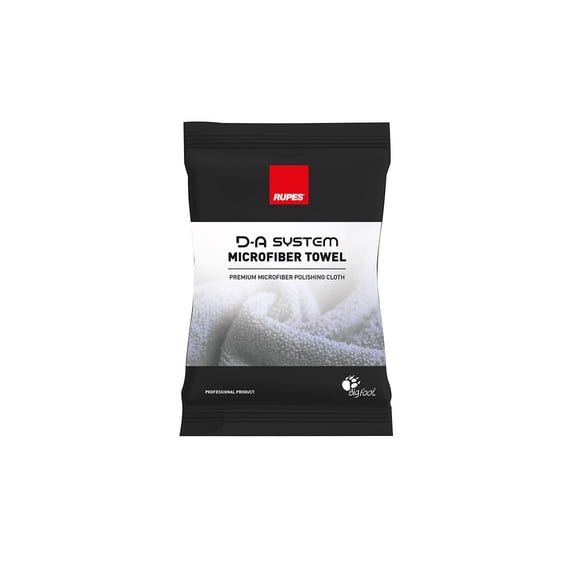 RUPES White Microfiber Towel – Soft, Scratch-Free Cloth for Perfect Detailing Results.