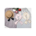 thumbnail image 6 of INSPIRE CHIC Women's Contrast Color Dots Scarf, Skinny Long Hair Ribbon Handbag Handle Wrap Scarves Neckerchief Champagne Pink 38.6x3.5 inches, 6 of 6