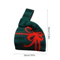 thumbnail image 3 of Liquidación de productos navideños. Bolsa de punto navideña para amigas y novias. Regalo para la tercera edad. Regalo de Nochebuena., 3 of 6