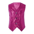 thumbnail image 2 of DPOIS Boys Shiny Sequined Vest Gentle Waistcoat Outfits, 2 of 4