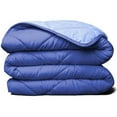thumbnail image 2 of ViscoSoft Down Alternative Reversible Comforter Twin/Twin XL - Breathable Premium Extra Long Soft Microfiber Light Blue / Navy, 2 of 4