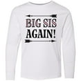 thumbnail image 3 of Inktastic Big Sis Again Sister Announcement Long Sleeve Youth T-Shirt, 3 of 5