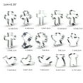 thumbnail image 3 of 15 Pack Cookie Cutters Cookie Molds Biscuit Cutter Biscuit Moulds Religious Style Stainless Steel for Kitchen Baking Use, 3 of 4