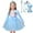 Dream Blue, variant on 2-8T Girl Elsa Long Sleeve Princess Dress Costume for Birthday Party Halloween Cosplay Fancy Dress Up