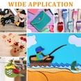 thumbnail image 4 of EeaseCA 40 Pcs Felt Sheets for Crafting Supple Rectangle Felt Fabric Sheets for Diy Sewing Craft Projects, 4 of 7