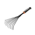 thumbnail image 2 of EZPXFCI Garden Rake Leaf Rake, Heavy Duty Gardening Hand Tool with Ergonomic Handle and Hanging Hole for Storage, Stainless Steel Head and Tines, Perfect for Maintaining a Raised Garden Bed, 2 of 4