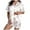 n-White, variant on KKBOTIVE Womens Silk Satin Pajama Set 2 Piece Heart Embroidery Short Sleeve Button Up Sleepwear Women's Fashion Daily Loungewear ( n-White Size: M )