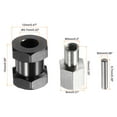 thumbnail image 2 of Uxcell 4pcs 12mm Wheel Hex Drive Hubs Adapter Combiner Coupler, Aluminum 15mm Extension for 1/10 RC Black, 2 of 4