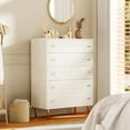 thumbnail image 1 of Cómoda de 5 Cajones – 44 Pulgadas de Alto – Madera con Textura Natural – Estilo Rústico – Estrecha – Dormitorio, Sala, Pasillo y Entrada, 1 of 6