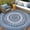 Blue, variant on Edlbaegy Round Outdoor Rugs for Patios 5ft Boho Plastic Outdoor Rug Waterproof Lightweight Portable Outdoor Carpet for Patio Backyard Porch