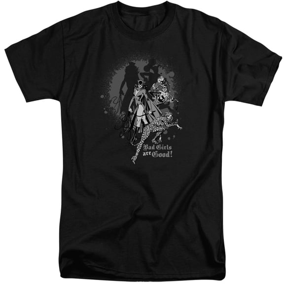 DC Comics Bad Girls Are Good S/S Adult Tall Black