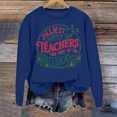 thumbnail image 3 of Jolliest Bunch Of Teachers This Side Of The Nuthouse Christmas Sweatshirts for Women Long Sleeve Crewneck Pullover Tops, 3 of 4