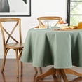 Mainstays Yale Fabric Tablecloth, Green, 70" Round