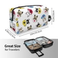thumbnail image 4 of Goofa French Bulldog With Coffee Cup Printed Toiletry Bag with Handle,Large Capacity Travel Makeup Cosmetic Bag for Women, Carry on Airport Airline Compliant Bag, 4 of 9