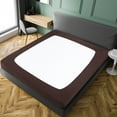 thumbnail image 2 of PiccoCasa Box Spring Cover Wrap Around 4 Sides, Smooth Stretchy Brown King, 2 of 7