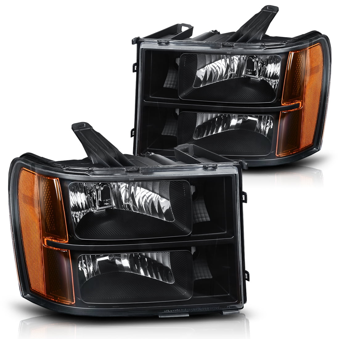 RVNI Headlights Fit for 2007-2013 GMC Sierra 1500/2007-2014 2500HD 3500HD Replacement
