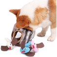 thumbnail image 1 of Juguete de peluche para esconder y buscar mascotas, coloridos juguetes para masticar Iq para perros y juguetes para cachorros, lindos juguetes interactivos de rompecabezas de felpa, pájaros en to, 1 of 5