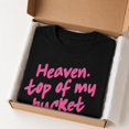thumbnail image 6 of Heaven Top of My Bucket List Graphic T-Shirt, Unisex Classic Fit Tee, 6 of 9