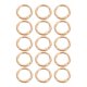 thumbnail image 1 of 15pcs Zinc Alloy Key Rings Open Jump Rings Split Rings Polished Plated Spring Rings Set, 1 of 5