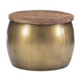 thumbnail image 1 of Rivera Drum with Storage, Gold, 1 of 8