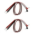 thumbnail image 1 of 4x Multimeter Meter Universal Test Lead Probe Wire Cable 1000V 0.8M,2 Pair x Multimeters Probe Lead,Black & Red, 1 of 5