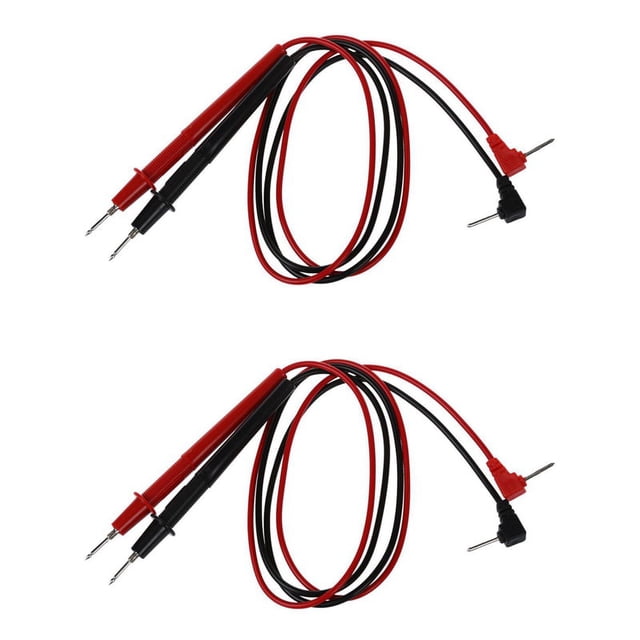 4x Multimeter Meter Universal Test Lead Probe Wire Cable 1000V 0.8M,2 Pair x Multimeters Probe Lead,Black & Red