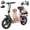 Pink, variant on Electric Scooter with Seat for Adults, 700W Peak Motor, 48V 15Ah Battery,30Mile Range, Speed up to 25MPH, Ample Storage for Pets & Cargo, Foldable Electrically-Powered Motor Scooters for Commuting