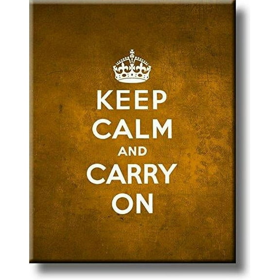 Keep Calm and Carry On Picture on Stretched Canvas, Wall Art D?cor, Ready to Hang