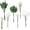 Green & White, variant on Artificial Greenery Stems Box Set, 25pcs with 4 Kinds of Faux Greenery Flowers Picks for DIY Bridal Bouquets Wedding Floral Arrangement Table Centerpieces, Tender Green & Sage Green