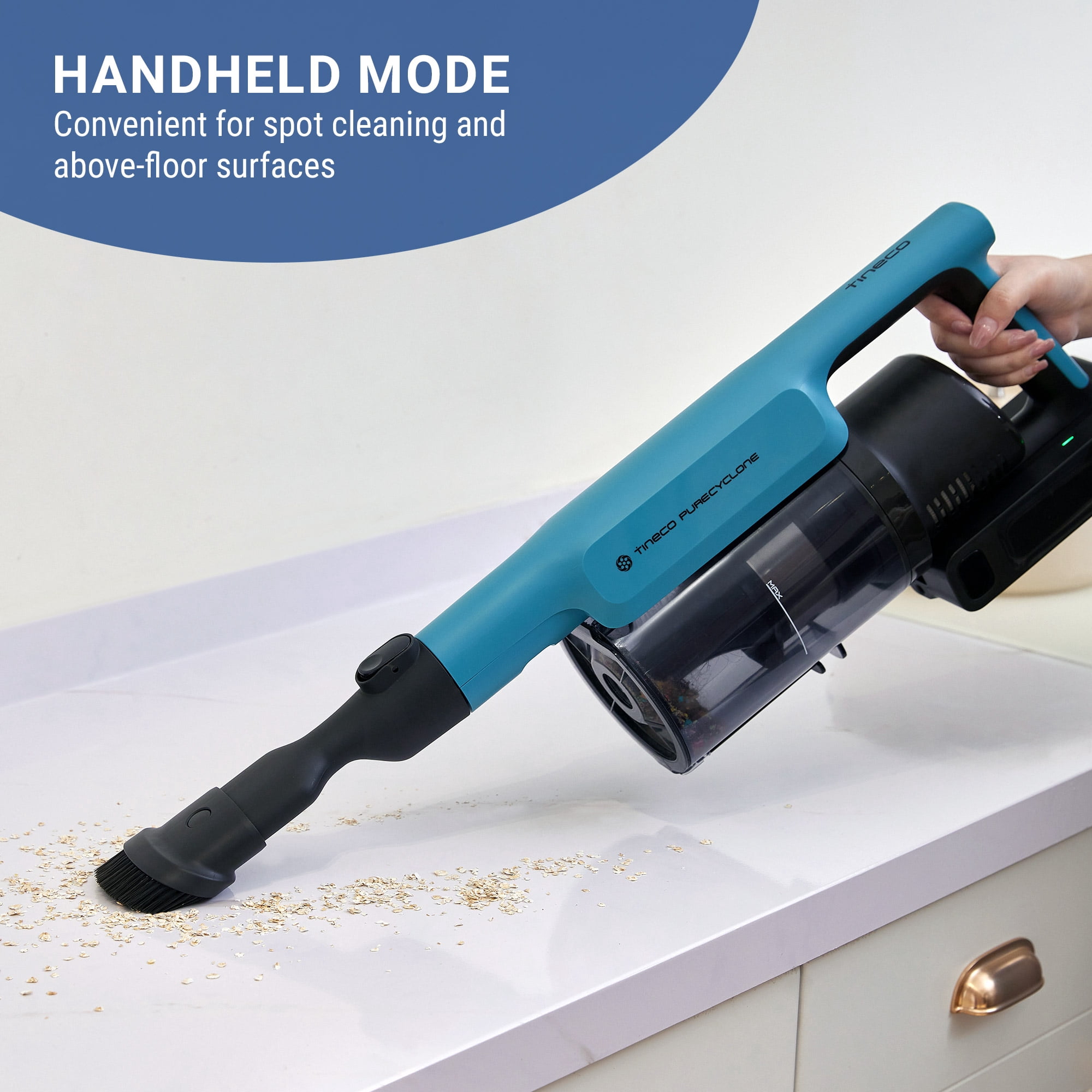 Tineco GO PET Cordless Vacuum with ZeroTangle Brush, 60 min Runtime, 1L Dustbin (GO301)